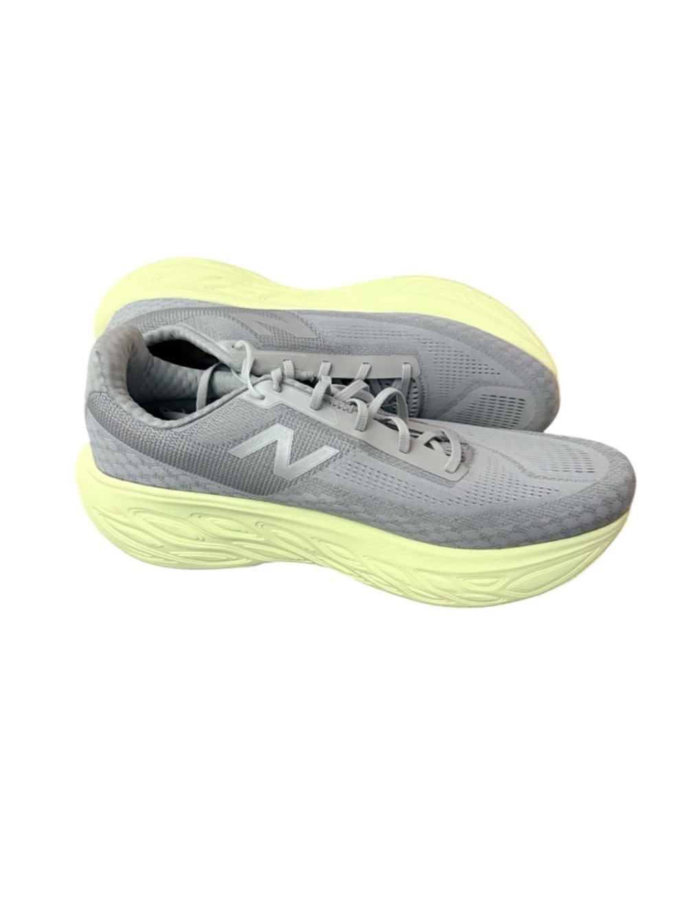 New Balance Light Gray & Neon Yellow Platform Men’s Running Shoes-Size 15-NWT